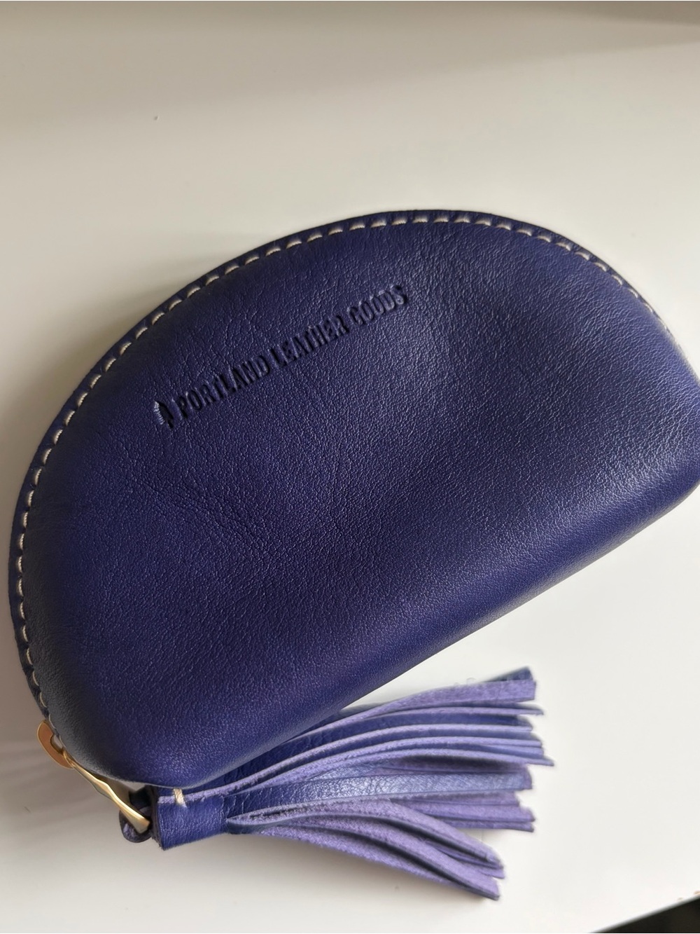 Portland Leather Goods Taco Tassel Pouch in Violet 🪻 RARE COLOR